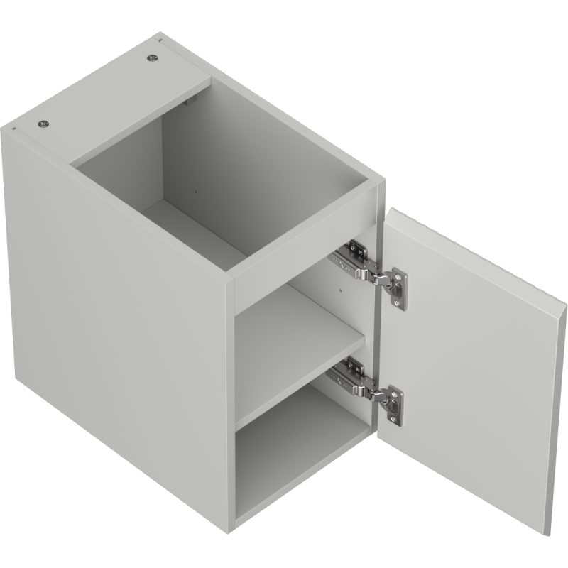 Mexen Rivel meuble de salle de bains sous vasque 30 cm, 1 porte, rainuré, gris mat - 91A21-03047-1-BF62