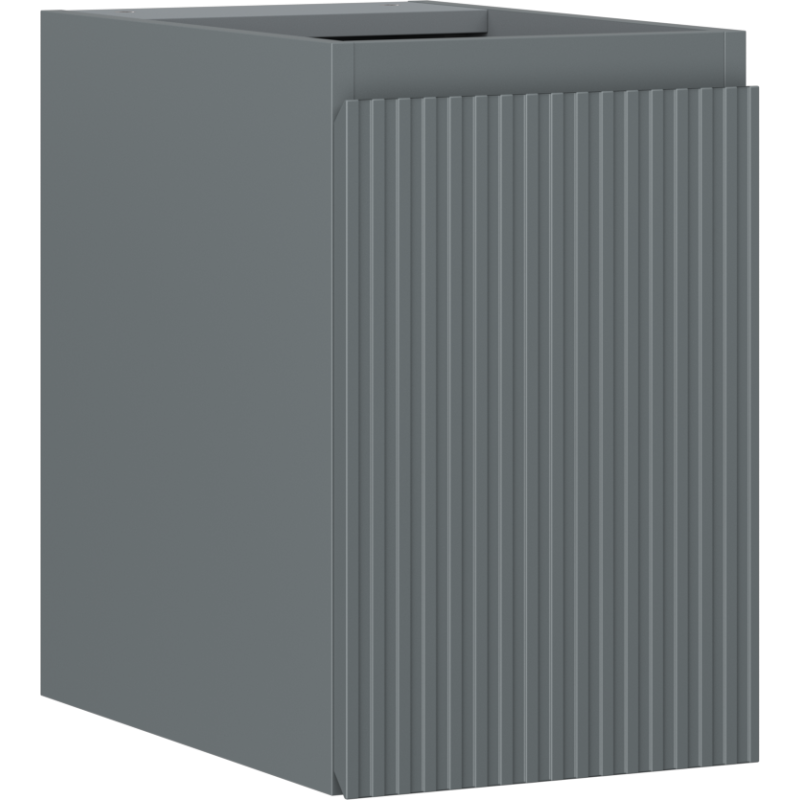 Mexen Rivel meuble de salle de bain sous-lavabo 30 cm, 1 porte, rainuré, graphite mat - 91A21-03047-1-BF66