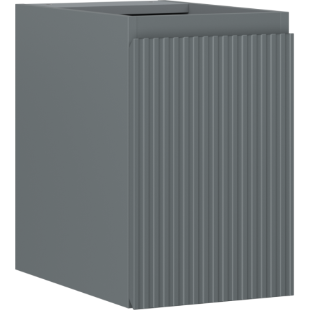 Mexen Rivel meuble de salle de bain sous-lavabo 30 cm, 1 porte, rainuré, graphite mat - 91A21-03047-1-BF66