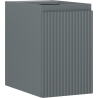 Mexen Rivel meuble de salle de bain sous-lavabo 30 cm, 1 porte, rainuré, graphite mat - 91A21-03047-1-BF66