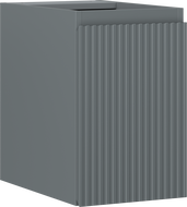 Mexen Rivel meuble sous-lavabo 30 cm, 1 porte, rainuré, graphite mat - 91A21-03047-1-BF66