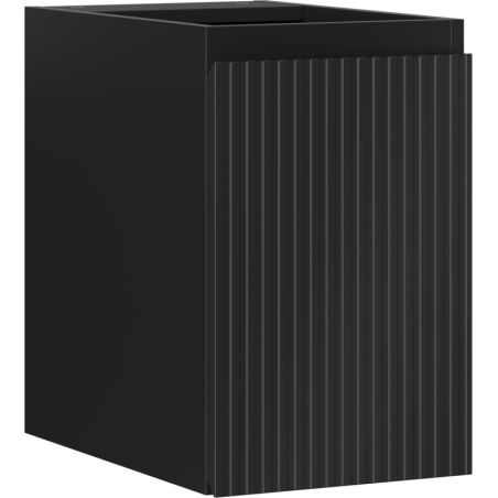 Mexen Rivel meuble de salle de bain sous vasque 30 cm, 1 porte, rainuré, noir mat - 91A21-03047-1-BF71