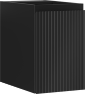 Mexen Rivel meuble de salle de bain sous vasque 30 cm, 1 porte, rainuré, noir mat - 91A21-03047-1-BF71