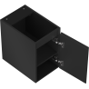 Mexen Rivel meuble de salle de bain sous vasque 30 cm, 1 porte, rainuré, noir mat - 91A21-03047-1-BF71