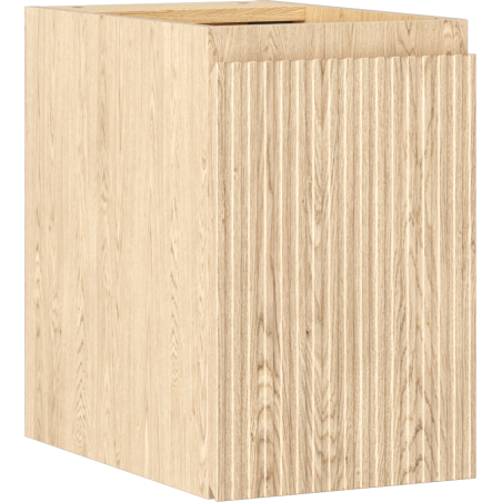 Mexen Rivel meuble de salle de bains sous lavabo 30 cm, 1 porte, rainuré, chêne - 91A21-03047-1-BF81