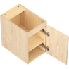 Mexen Rivel meuble de salle de bains sous lavabo 30 cm, 1 porte, rainuré, chêne - 91A21-03047-1-BF81