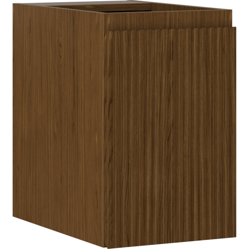Mexen Rivel armoire de salle de bains sous lavabo 30 cm, 1 porte, rainurée, noyer - 91A21-03047-1-BF86