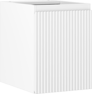 Mexen Rivel meuble de salle de bain sous-vasque 35 cm, 1 porte, rainuré, blanc mat - 91A21-03547-1-BF01
