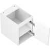 Mexen Rivel meuble de salle de bains sous-vasque 35 cm, 1 porte, rainuré, blanc mat - 91A21-03547-1-BF01