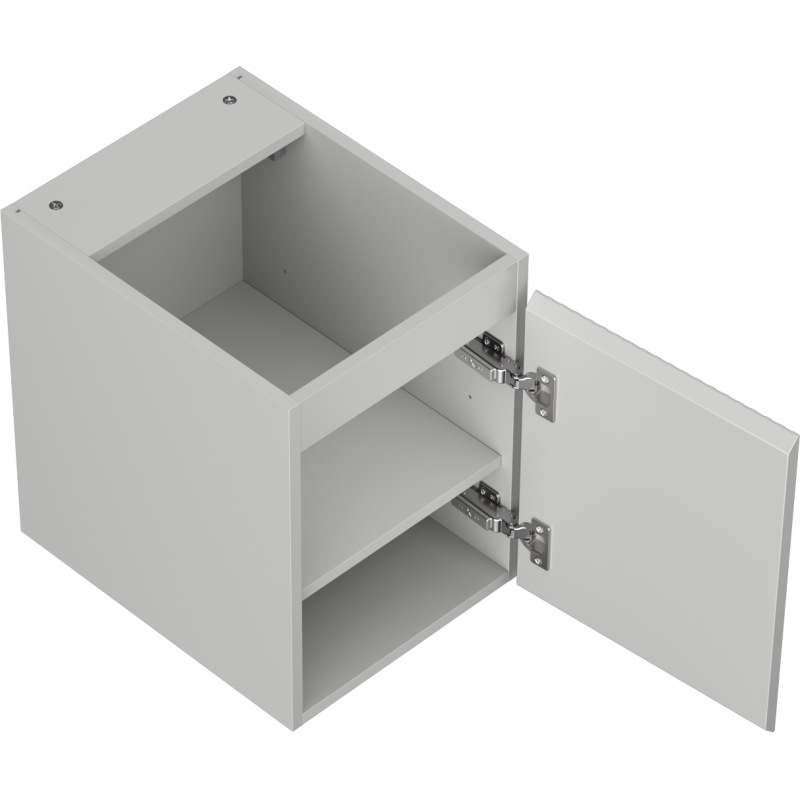 Mexen Rivel armoire de salle de bain sous lavabo 35 cm, 1 porte, cannelée, gris mat - 91A21-03547-1-BF62