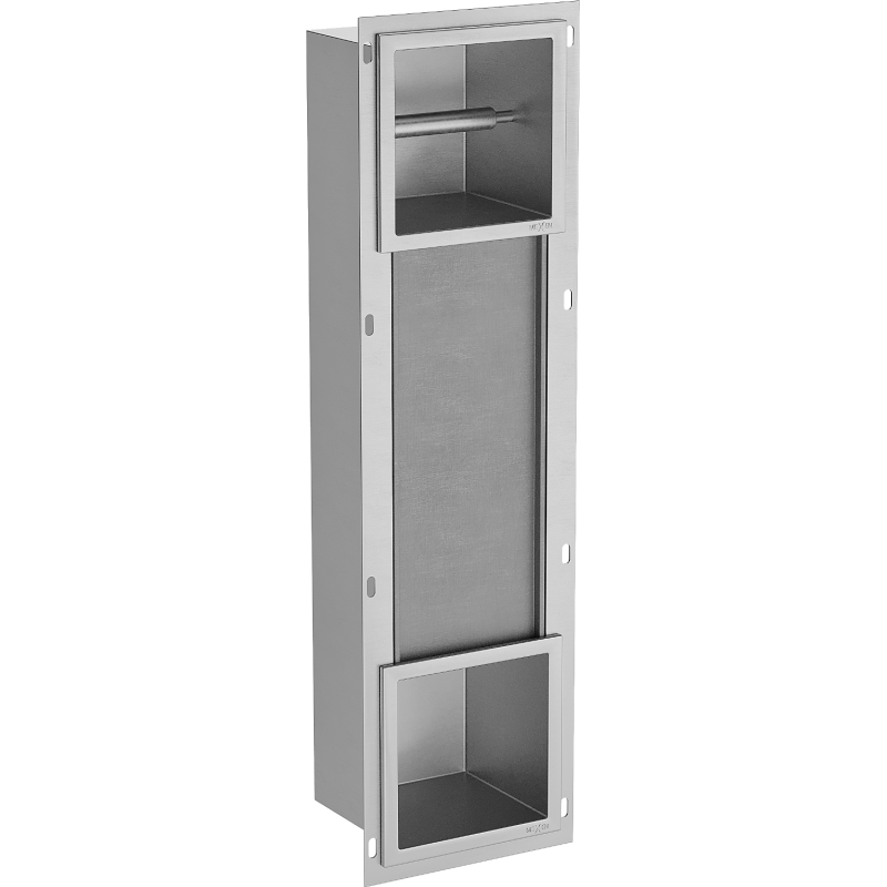 Mexen X-Wall-BP porte-papier toilette avec chargeur, inox - 1914