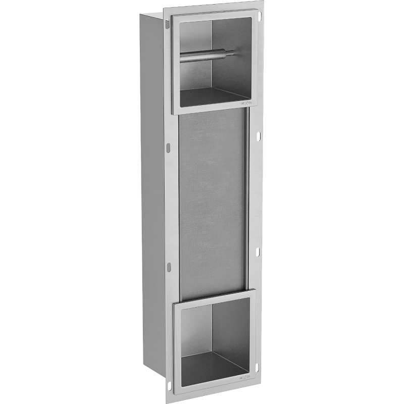 Mexen X-Wall-BP porte-papier toilette avec magasin, inox - 1914