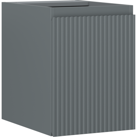 Mexen Rivel meuble de salle de bains sous-lavabo 35 cm, 1 porte, rainuré, graphite mat - 91A21-03547-1-BF66