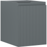 Mexen Rivel meuble de salle de bains sous-lavabo 35 cm, 1 porte, rainuré, graphite mat - 91A21-03547-1-BF66