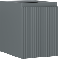 Mexen Rivel meuble de salle de bains sous-lavabo 35 cm, 1 porte, rainuré, graphite mat - 91A21-03547-1-BF66