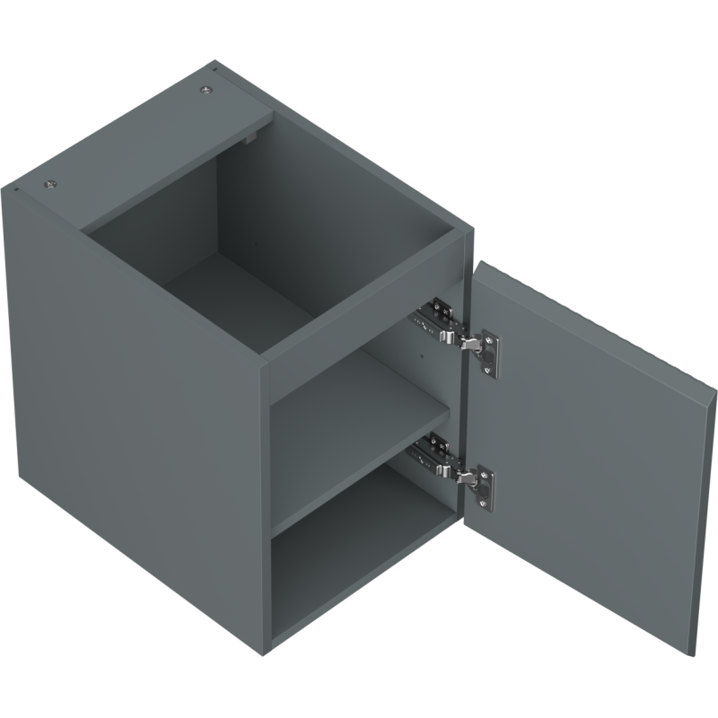 Mexen Rivel armoire de salle de bains sous-lavabo 35 cm, 1 porte, rainurée, graphite mat - 91A21-03547-1-BF66