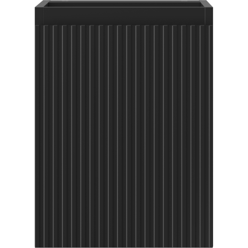 Mexen Rivel armoire de salle de bain sous lavabo 35 cm, 1 porte, rainurée, noir mat - 91A21-03547-1-BF71