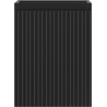 Mexen Rivel meuble de salle de bains sous-vasque 35 cm, 1 porte, rainuré, noir mat - 91A21-03547-1-BF71