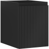 Mexen Rivel armoire de salle de bain sous lavabo 35 cm, 1 porte, rainurée, noir mat - 91A21-03547-1-BF71