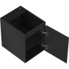 Mexen Rivel armoire de salle de bain sous lavabo 35 cm, 1 porte, rainurée, noir mat - 91A21-03547-1-BF71