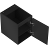 Mexen Rivel meuble de salle de bains sous-vasque 35 cm, 1 porte, rainuré, noir mat - 91A21-03547-1-BF71