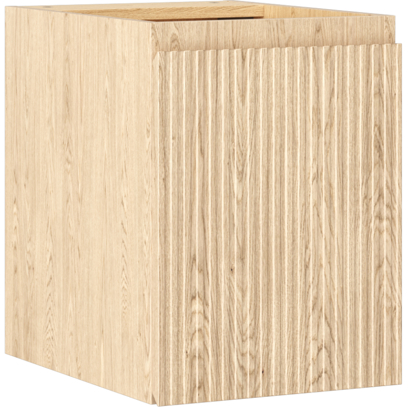 Mexen Rivel armoire de salle de bain sous lavabo 35 cm, 1 porte, cannelée, chêne - 91A21-03547-1-BF81