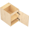 Mexen Rivel armoire de salle de bain sous lavabo 35 cm, 1 porte, cannelée, chêne - 91A21-03547-1-BF81