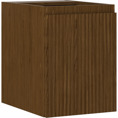 Mexen Rivel armoire de salle de bain sous-lavabo 35 cm, 1 porte, cannelée, noyer - 91A21-03547-1-BF86