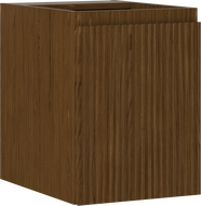 Mexen Rivel armoire de salle de bain sous-lavabo 35 cm, 1 porte, cannelée, noyer - 91A21-03547-1-BF86