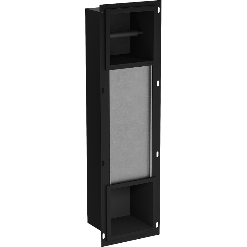 Mexen X-Wall-BP support papier toilette avec magasin, noir - 1974