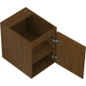 Mexen Rivel armoire de salle de bain sous-lavabo 35 cm, 1 porte, cannelée, noyer - 91A21-03547-1-BF86