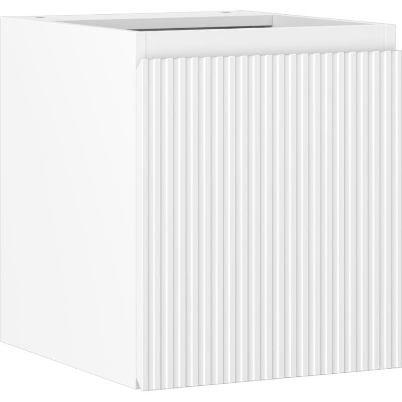 Mexen Rivel armoire de salle de bain sous lavabo 40 cm, 1 porte, rainurée, blanc mat - 91A21-04047-1-BF01