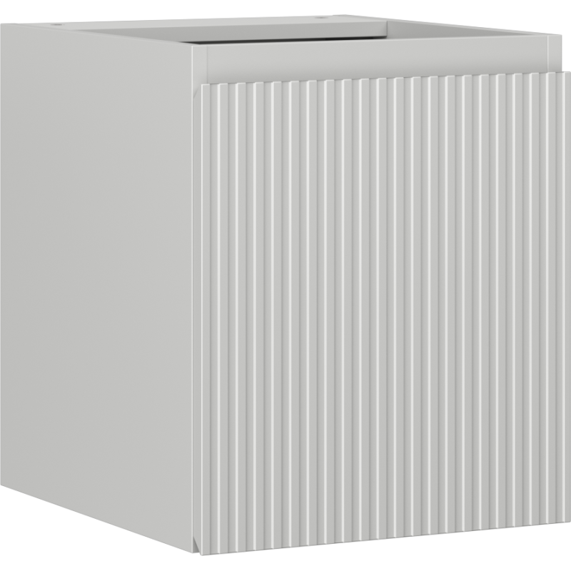 Mexen Rivel armoire de salle de bain sous lavabo 40 cm, 1 porte, rainurée, gris mat - 91A21-04047-1-BF62