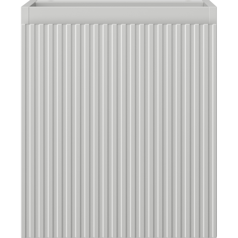 Mexen Rivel meuble de salle de bain sous-vasque 40 cm, 1 porte, rainuré, gris mat - 91A21-04047-1-BF62