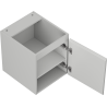 Mexen Rivel armoire de salle de bain sous lavabo 40 cm, 1 porte, rainurée, gris mat - 91A21-04047-1-BF62