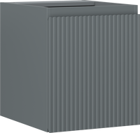 Mexen Rivel meuble de salle de bain sous vasque 40 cm, 1 porte, rainuré, graphite mat - 91A21-04047-1-BF66
