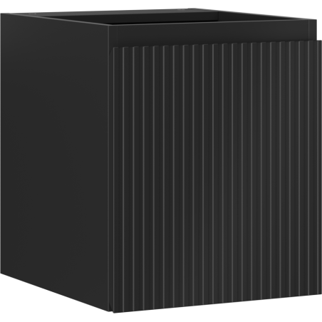 Mexen Rivel armoire de salle de bain sous lavabo 40 cm, 1 porte, relief, noir mat - 91A21-04047-1-BF71