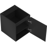 Mexen Rivel meuble de salle de bain sous-lavabo 40 cm, 1 porte, rainuré, noir mat - 91A21-04047-1-BF71