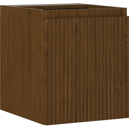 Mexen Rivel armoire de salle de bain sous-vasque 40 cm, 1 porte, rainurée, noyer - 91A21-04047-1-BF86