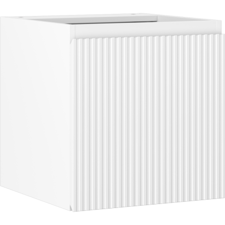 Mexen Rivel meuble de salle de bain sous lavabo 45 cm, 1 porte, rainuré, blanc mat - 91A21-04547-1-BF01