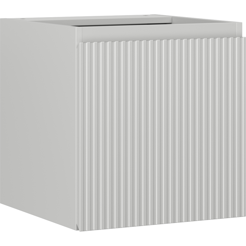 Mexen Rivel armoire de salle de bain sous lavabo 45 cm, 1 porte, rainurée, gris mat - 91A21-04547-1-BF62