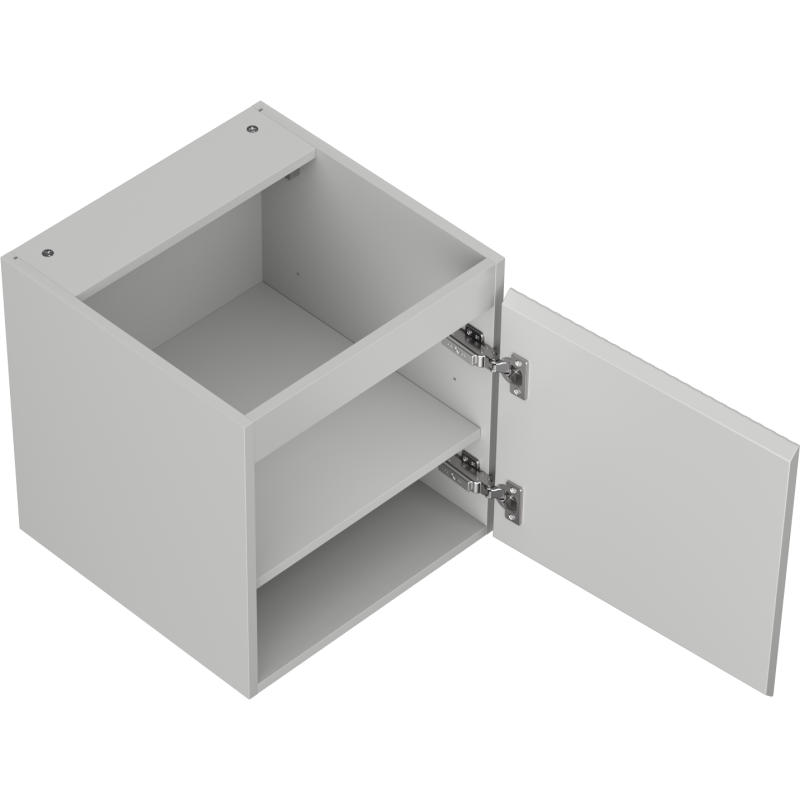 Mexen Rivel armoire de salle de bain sous lavabo 45 cm, 1 porte, rainurée, gris mat - 91A21-04547-1-BF62