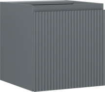 Mexen Rivel armoire de salle de bain sous lavabo 45 cm, 1 porte, rainurée, graphite mat - 91A21-04547-1-BF66