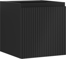 Mexen Rivel armoire de salle de bains sous-lavabo 45 cm, 1 porte, rainurée, noir mat - 91A21-04547-1-BF71