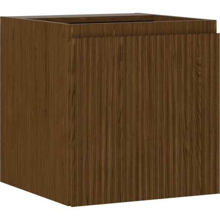 Mexen Rivel armoire de salle de bain sous-vasque 45 cm, 1 porte, rainurée, noyer - 91A21-04547-1-BF86