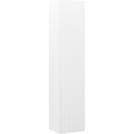 Mexen Rivel colonne de salle de bain 35 cm, 1 porte, rainurée, blanc mat - 91A21-03016-1-BF01