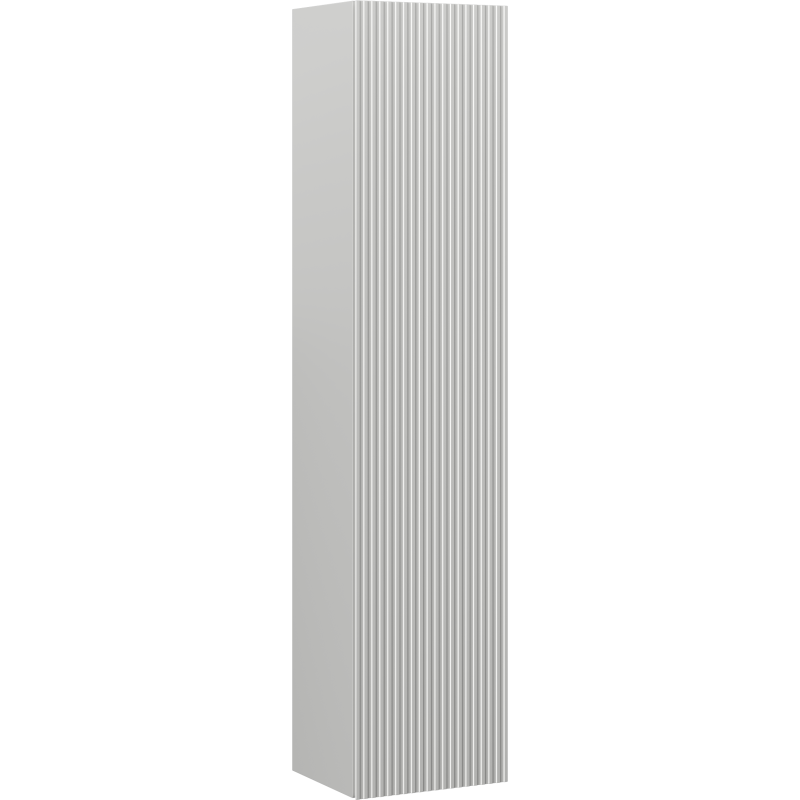 Mexen Rivel colonne de salle de bain 35 cm, 1 porte, rainuré, gris mat - 91A21-03016-1-BF62