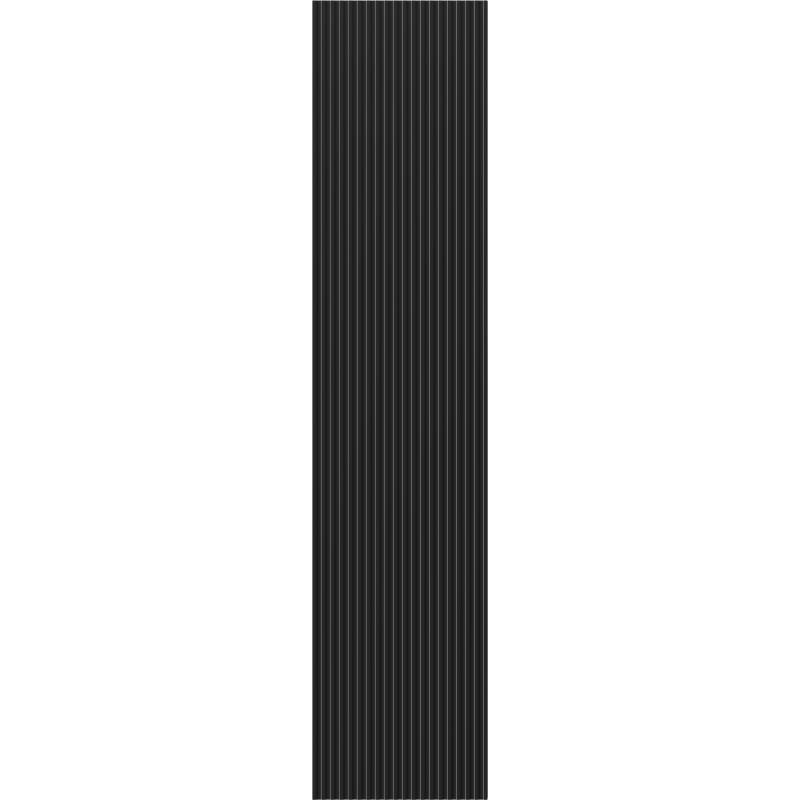 Mexen Rivel colonne de salle de bain 35 cm, 1 porte, cannelée, noir mat - 91A21-03016-1-BF71