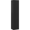 Mexen Rivel colonne de salle de bain 35 cm, 1 porte, cannelée, noir mat - 91A21-03016-1-BF71