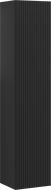 Mexen Rivel colonne de salle de bain 35 cm, 1 porte, cannelée, noir mat - 91A21-03016-1-BF71